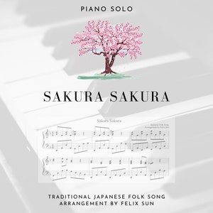 Sakura Sakura - Piano Sheet Music | Traditional Japanese Folk Song | Digital Download