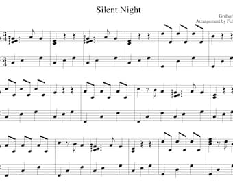 Stille Nacht (Klavier Noten) | Wunderschönes Weihnachtsklavier - Digitaler Download