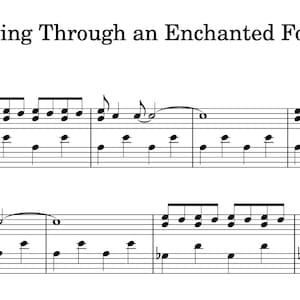 Walking Through an Enchanted Forest (Piano Sheet Music) – Beautiful Piano Solo | Digital Download