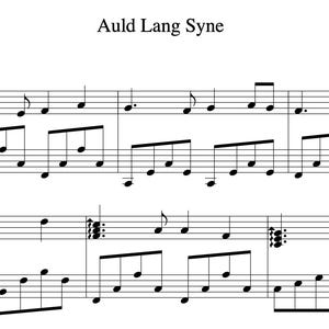 Auld Lang Syne (bladmuziek voor piano) – Prachtige pianosolo | Digitale download