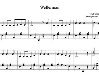 Wellerman (Partitura para piano) - Arreglo fácil y divertido - Sea Shanty / Descarga digital