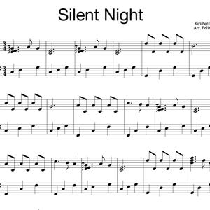 Silent Night (Piano Sheet Music) | Beautiful Christmas Piano - Digital Download