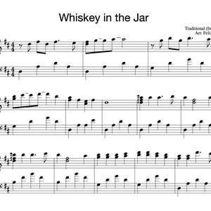 Whiskey in the Jar (Partition pour piano) | Chanson folklorique irlandaise - Téléchargement numérique