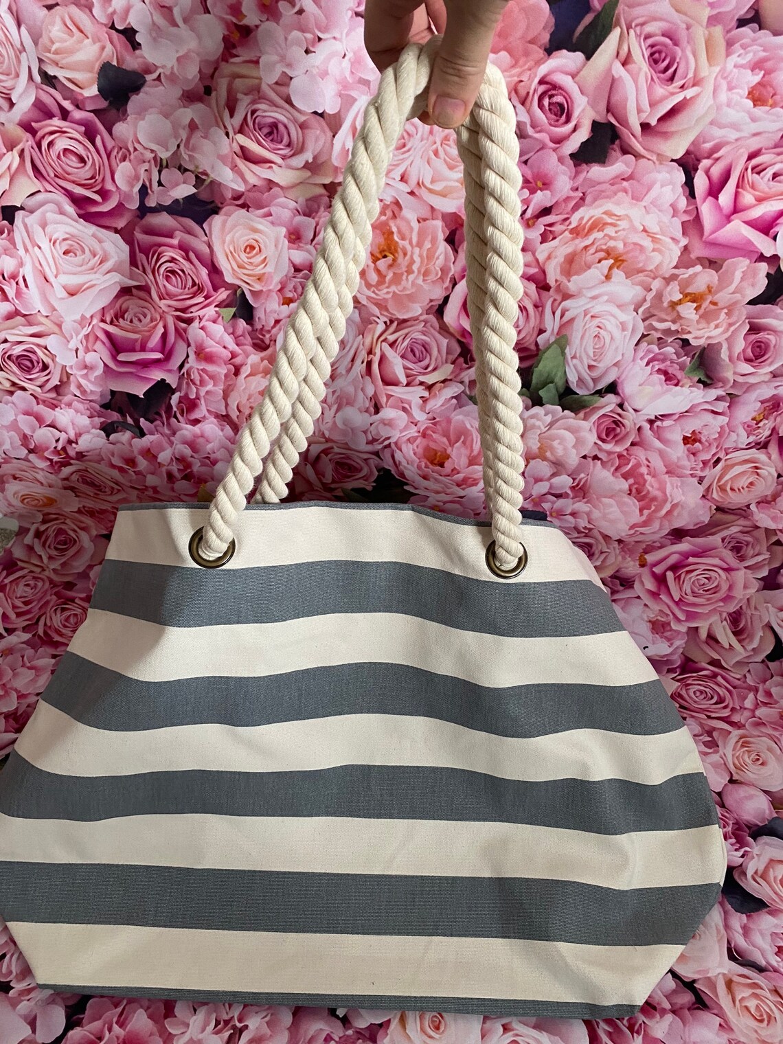 Large nautical beach bag Etsy
