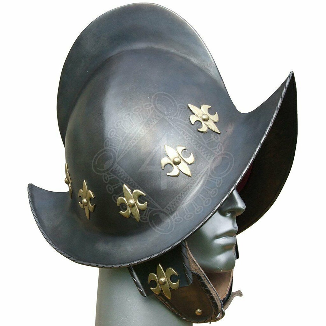 18GA SCA Spanish Morion Helmetmedieval Conquistador Costume Etsy