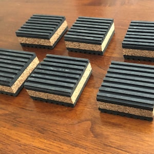 Audio Component Isolation Pads/Feet - Place Under Turntable, Amplifier, Bookshelf Speakers