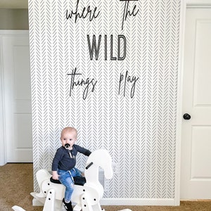 Where The Wild Things Play, Playroom Signs, Playroom Word Cut Outs, Playroom Decor, Playroom Wall Decor, Game Room Decor, Playroom Wall Art