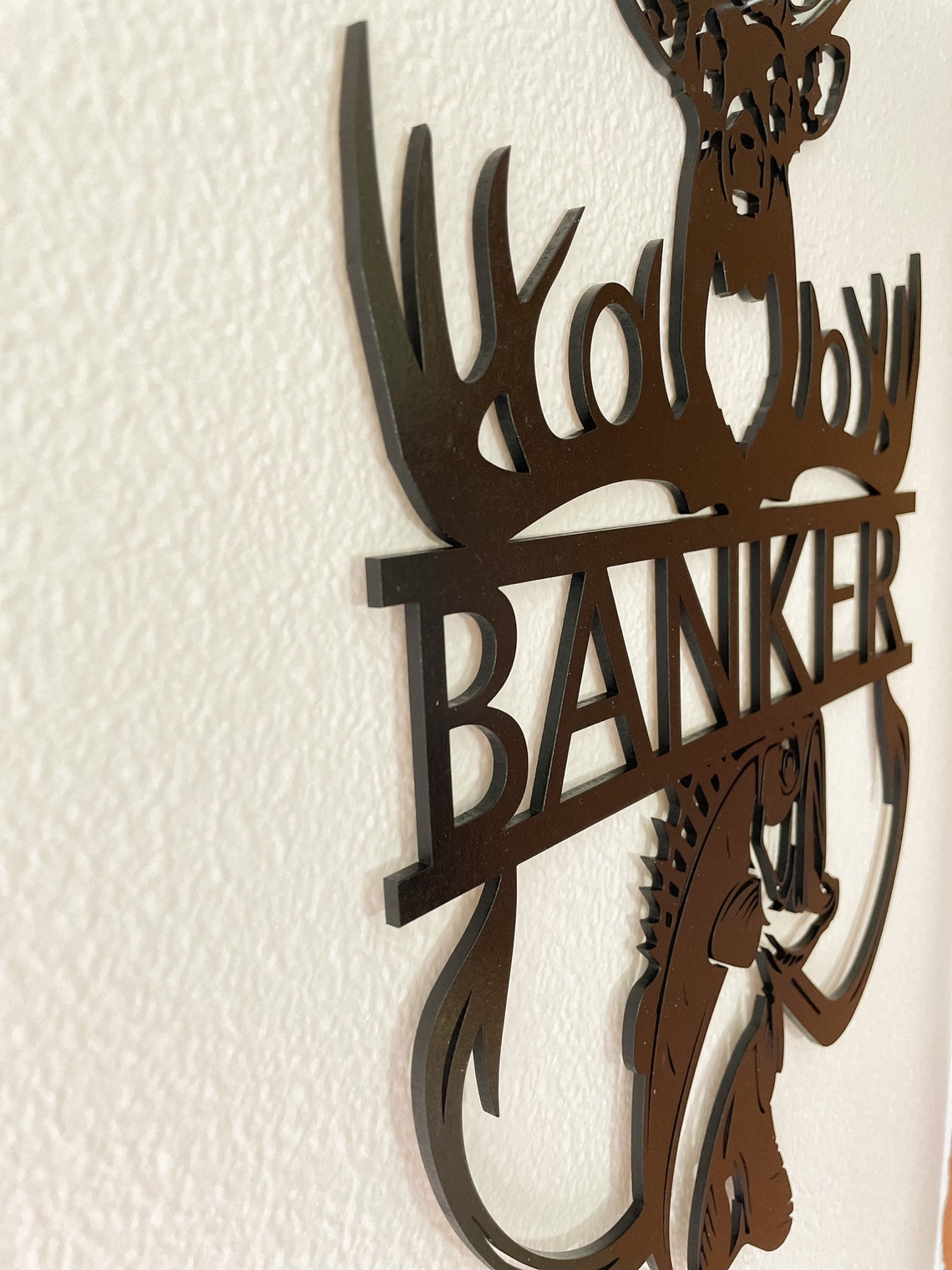 Wooden Elk Cut Out Laser Cut Elk Personalized Gift For Him Etsy