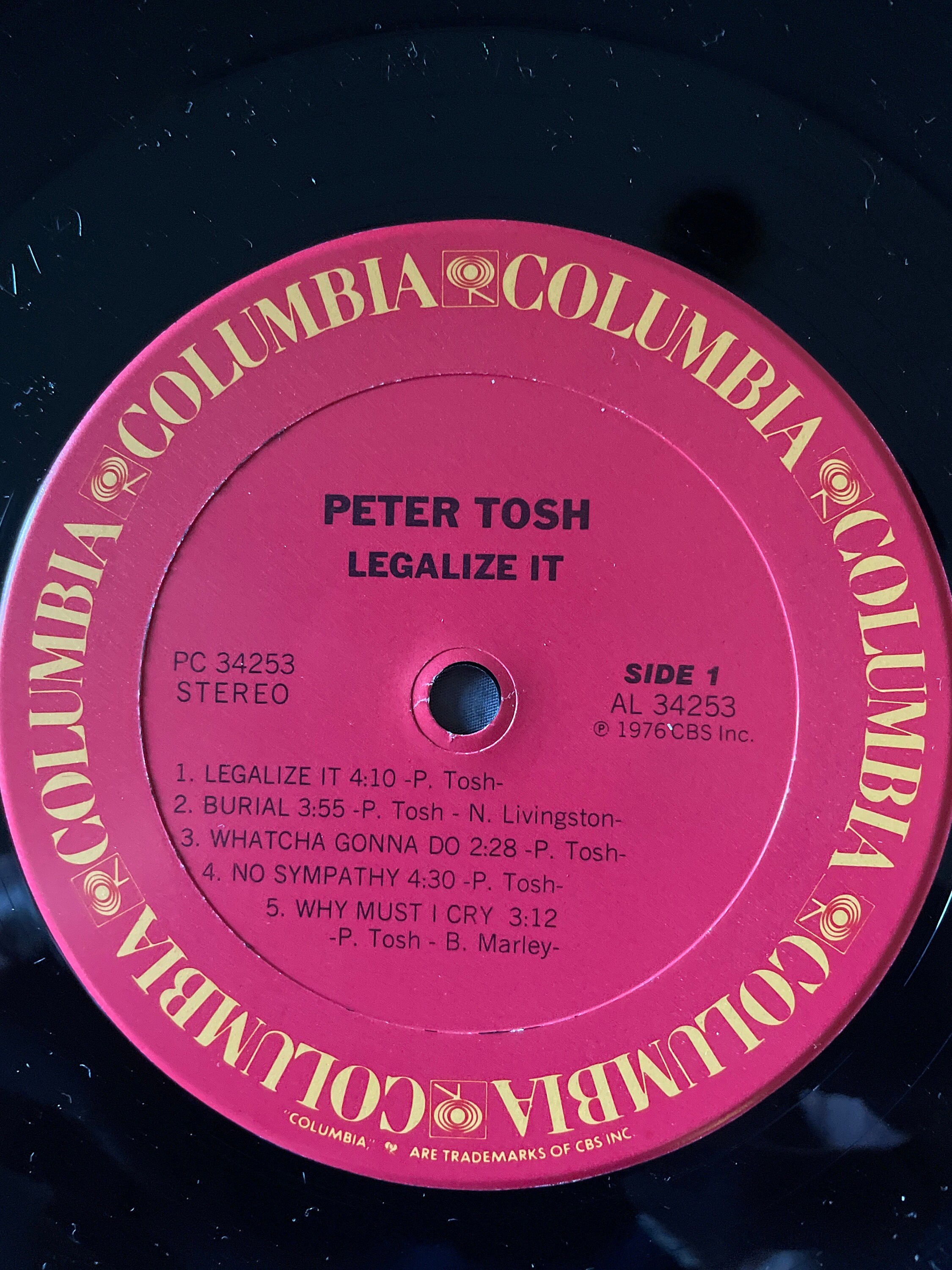 Peter Tosh Legalize It Vinyl Record Album Rare Find Etsy