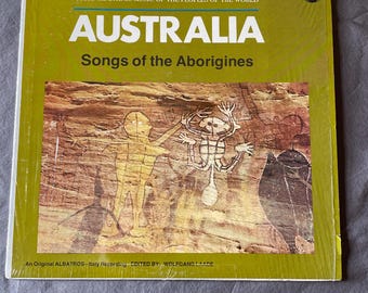 Australia Songs of the Aborigines Vinyl Record Album! Lyrichord Records…Original Ethnic Music of the world!  Beautiful insert!