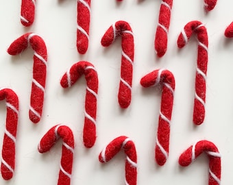 1 Red With White Stripes Candy Cane - 7cm | Christmas Decor, Flisat Table, Sensory Play, Flisat Insert, Tiered Tray, Holiday Decor