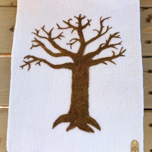 Felted All Seasons Tree Mat (Photography props sold separately) | felt landscape mat, small world play, Reggio, Montessori, Seasons