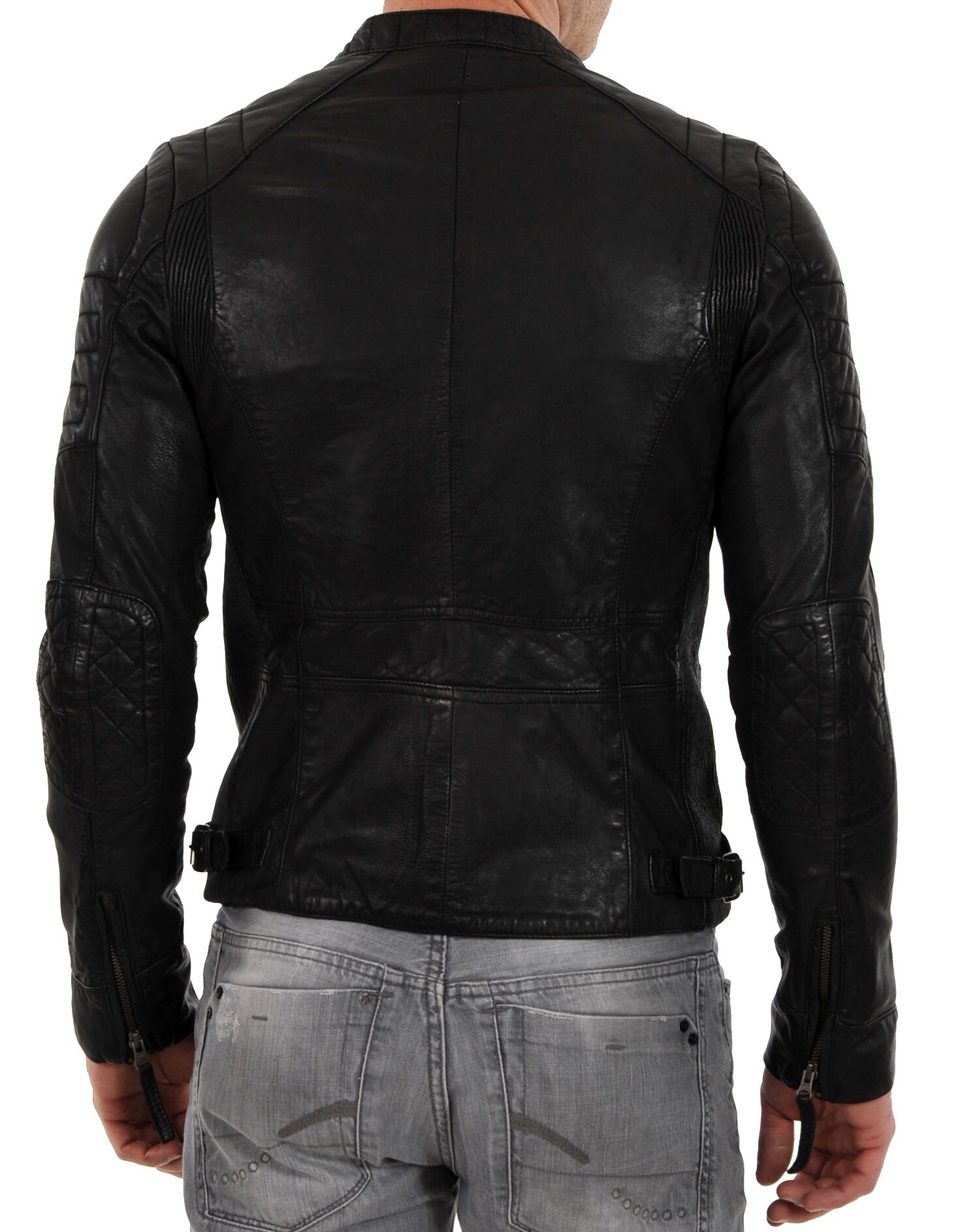 High Glamor Men's Leather Jacket Stylish Handmade - Etsy