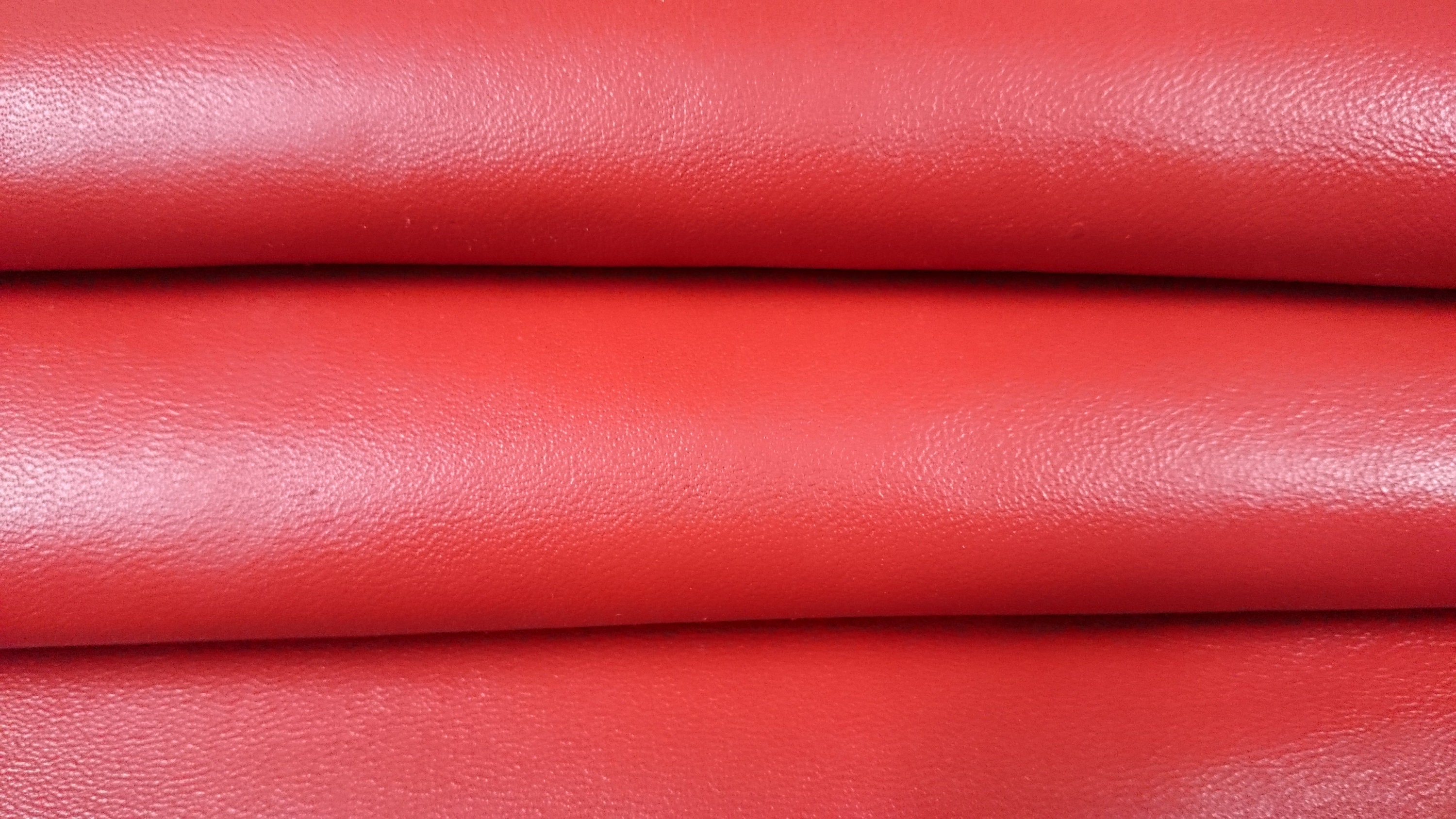 Red Genuine Leather Real Lambskin Hides Soft Finish Etsy