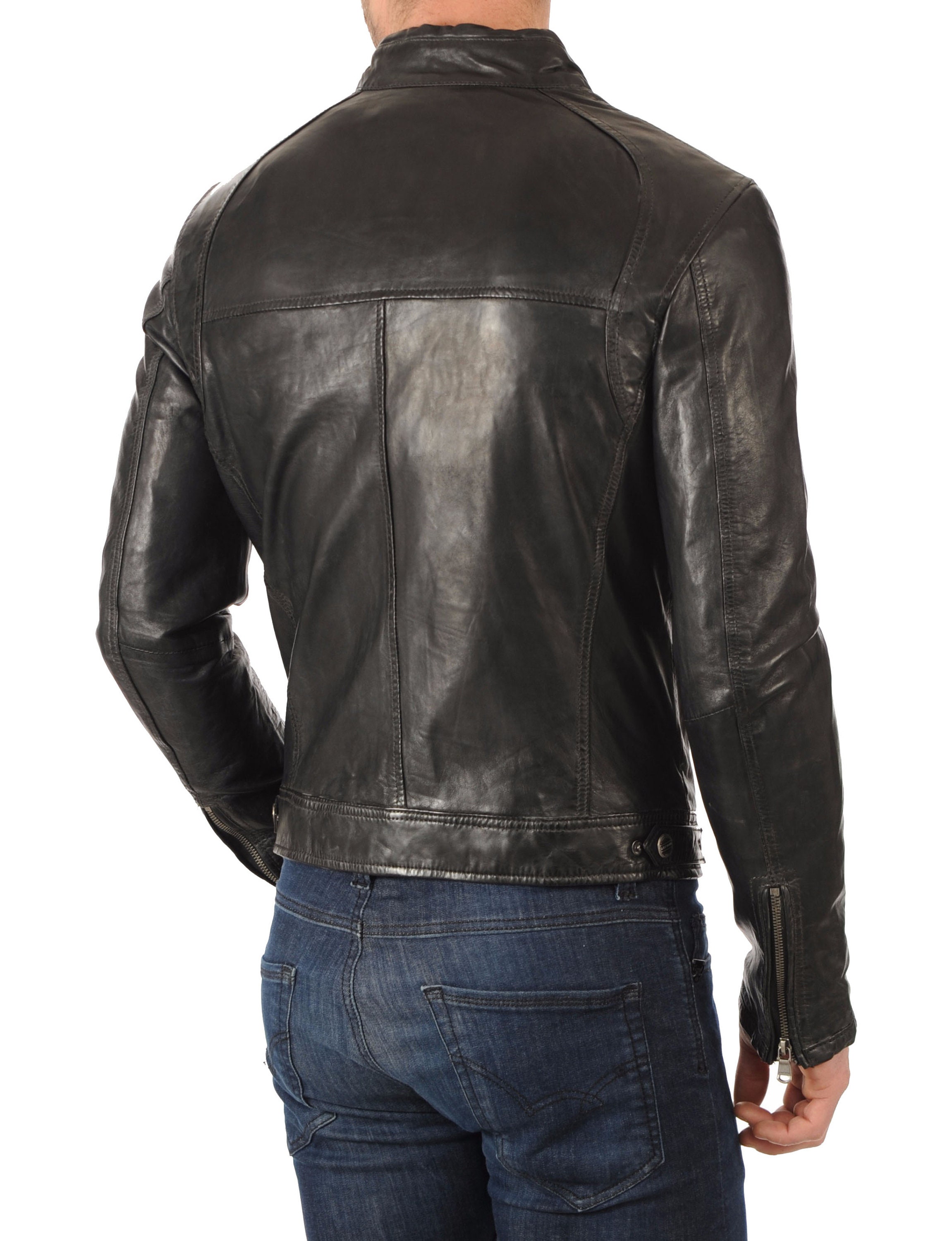 High Glamor Men's Leather Jacket Stylish Handmade - Etsy