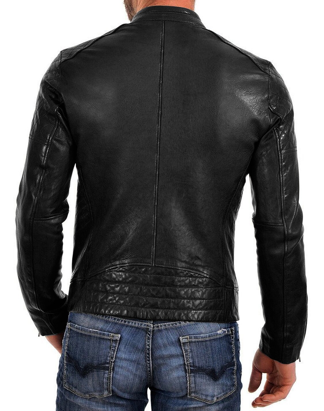 High Glamor Men's Leather Jacket Stylish Handmade - Etsy