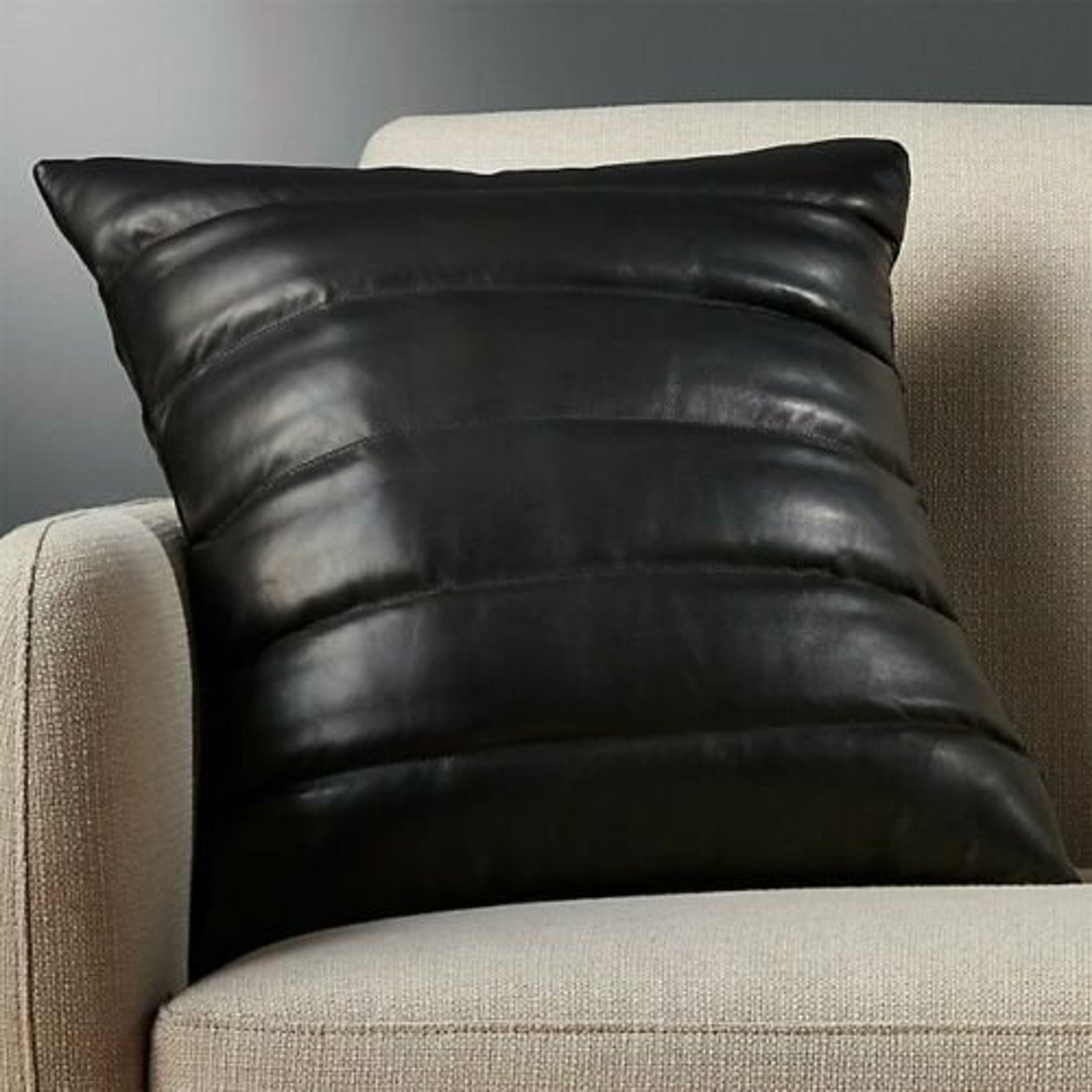 Genuine Leather Cushion Covers Soft Leather Pillow Case Gift Etsy