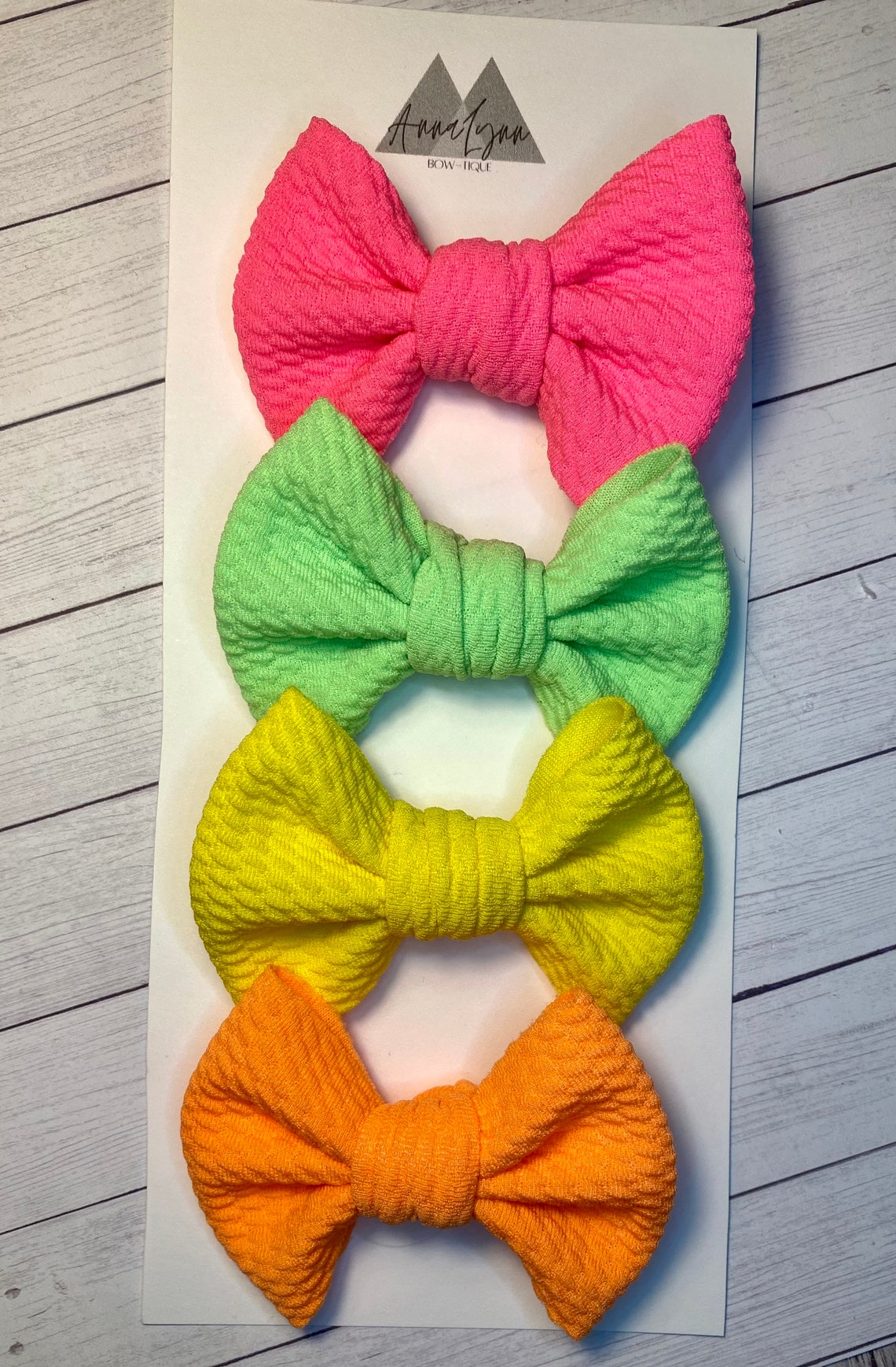 Neon Bow Set Neon Headband Set Neon Baby Headbands Bow Etsy