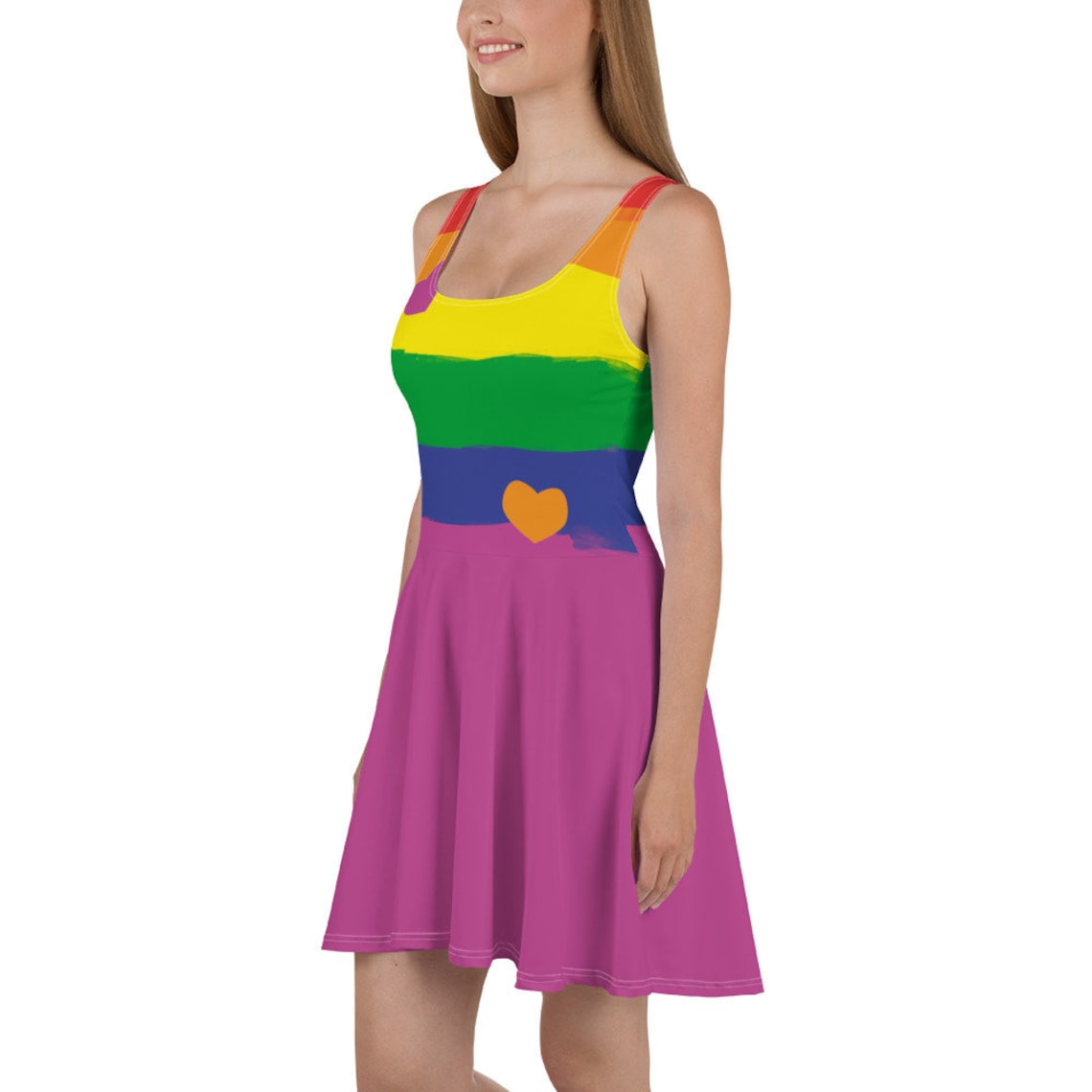 LGBT Gay Pride Rainbow Skater Dress Etsy