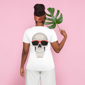 Cool Skull Shirt, Smiling Skeleton Shirt, Gift for Her, Gift for Him, Halloween Tshirt, Halloween Tee, Skeleton Halloween Shirt