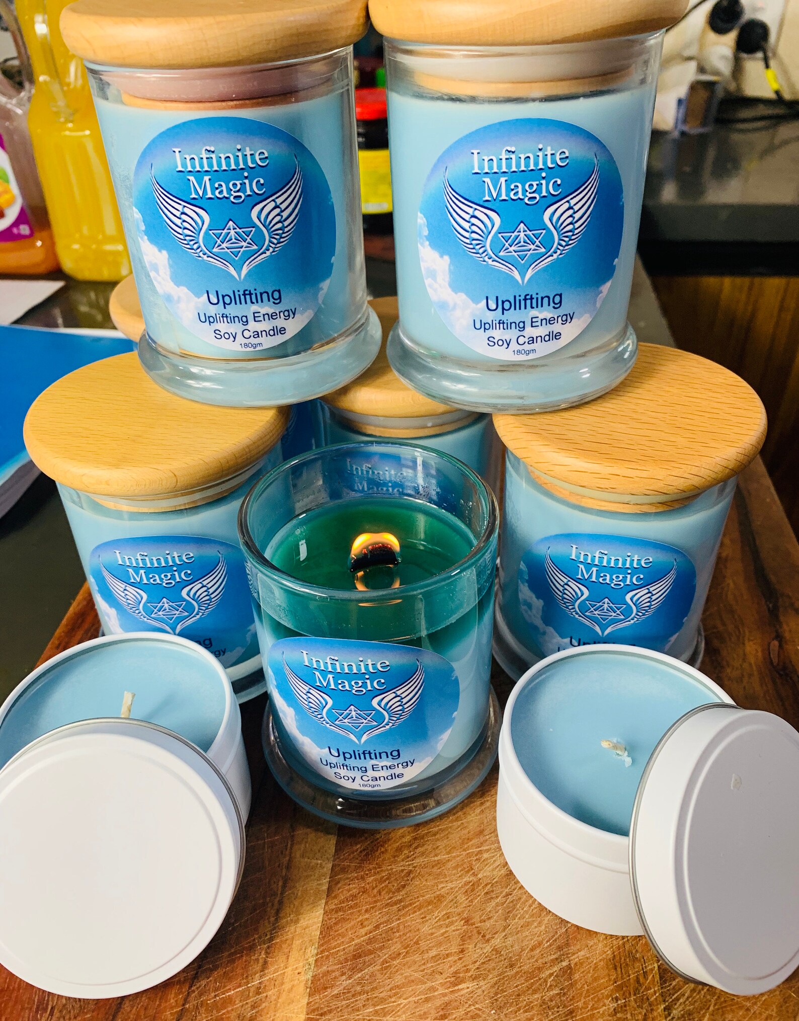 Uplifting Candle / 100 Soy Wax Burn Time 33hrs 180grames Etsy