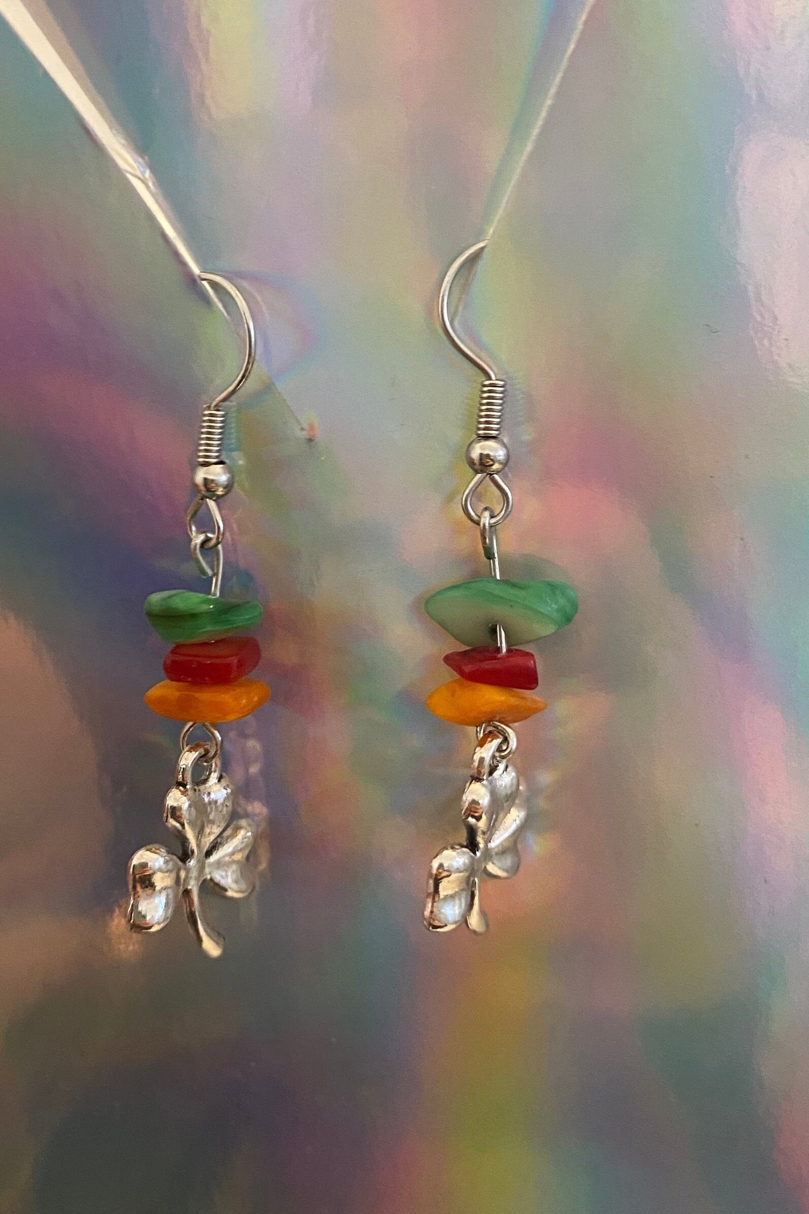 Lucky charm crystal earrings Etsy