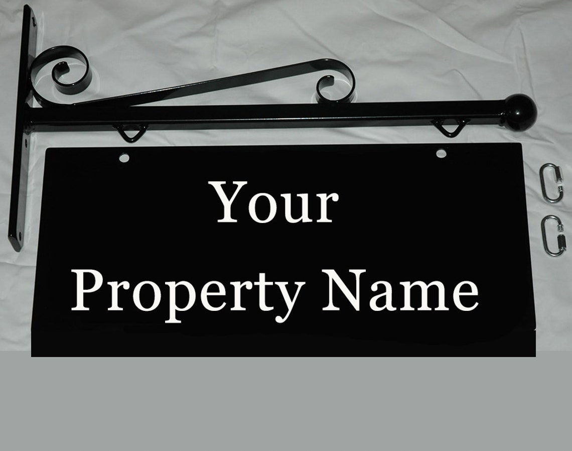 Hanging House Sign Farm Sign Shop Sign Wrought Iron Etsy