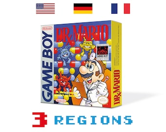 DR Mario Ersatzbox für Game Boy Nintendo - 3 Regionen - HQ - Innenschale & Schutzhülle