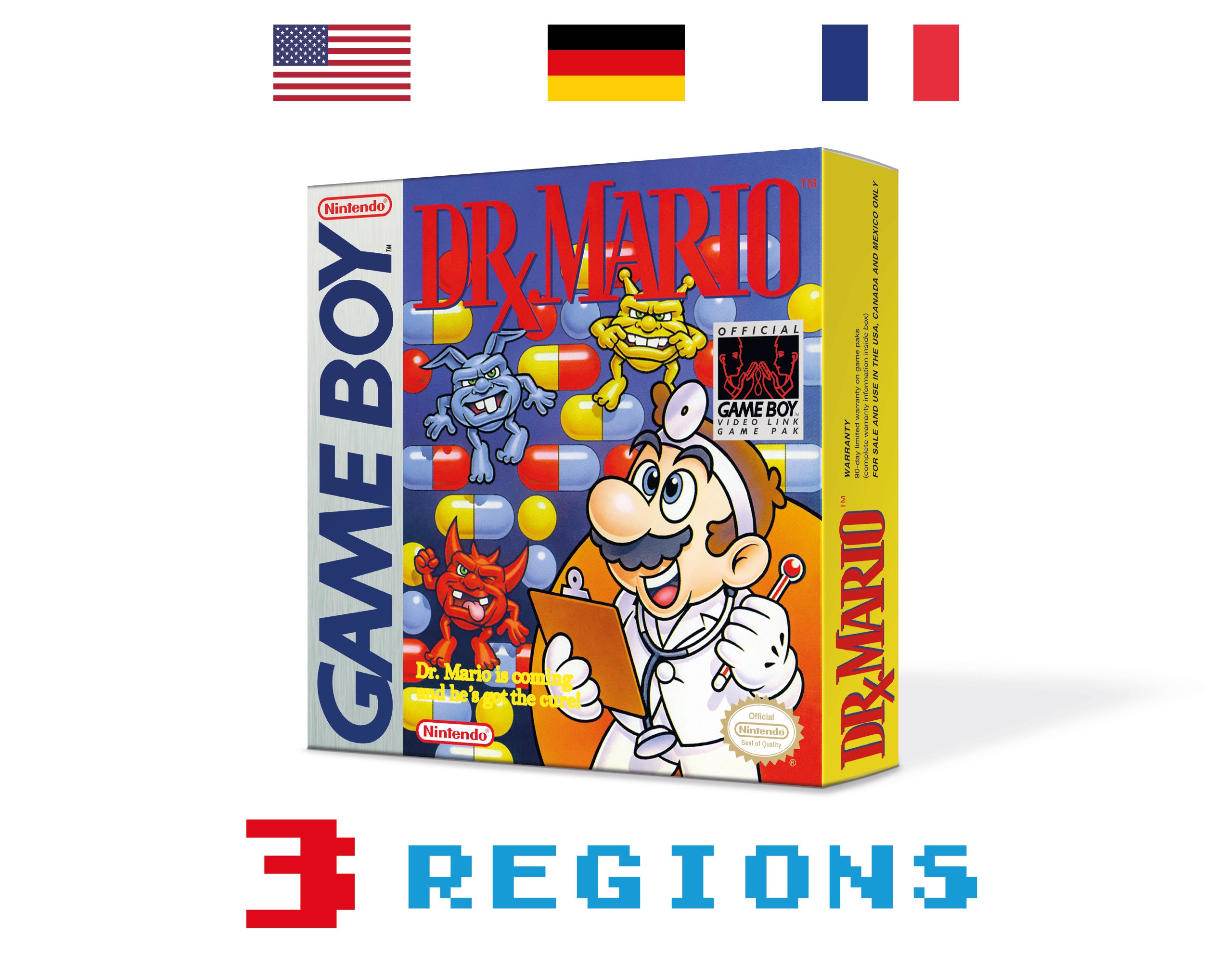 DR Mario Box for Game Boy Nintendo - 3 Regions - HQ - Inner