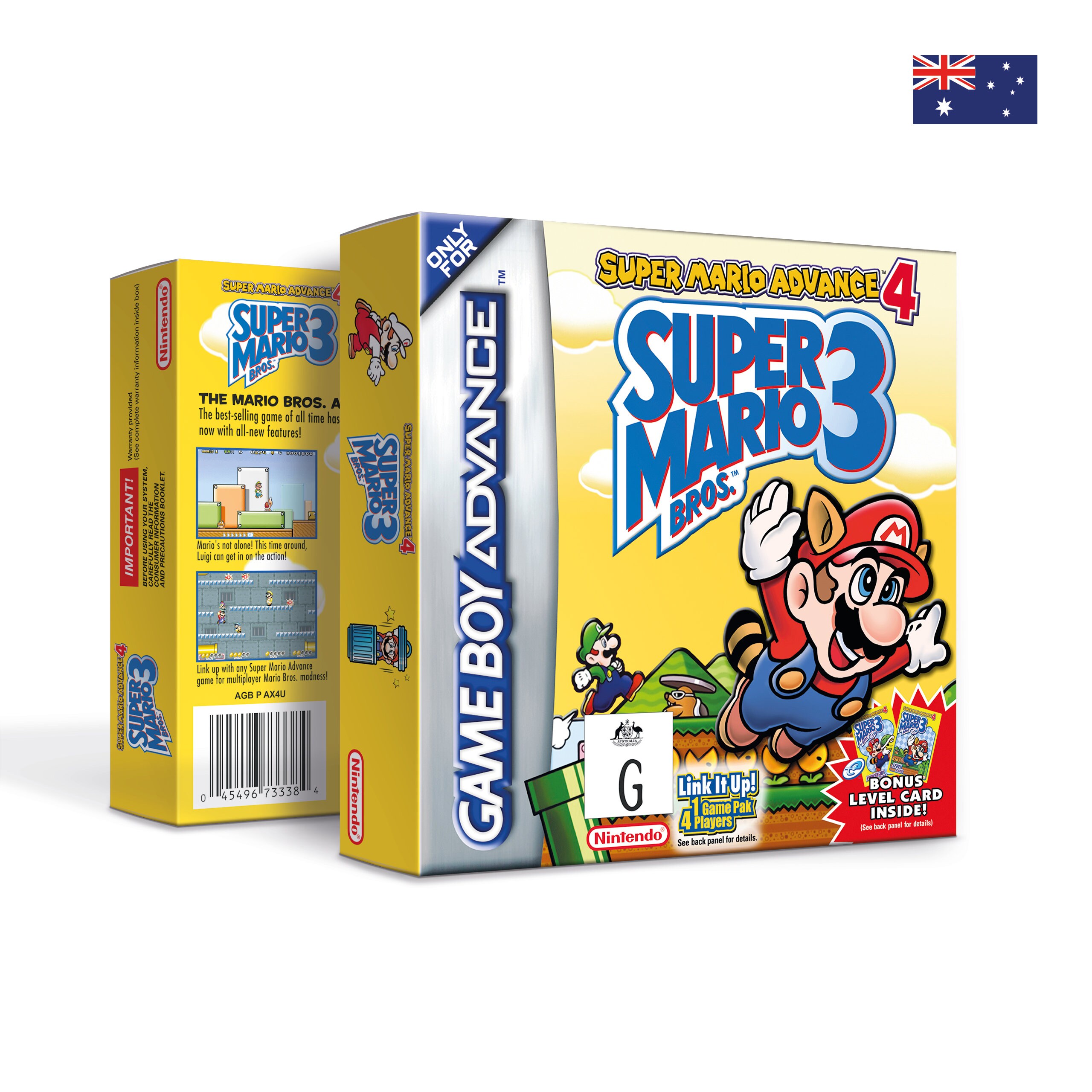 Super Mario Advance 4 - Super Mario Bros. 3 Box for Game Boy