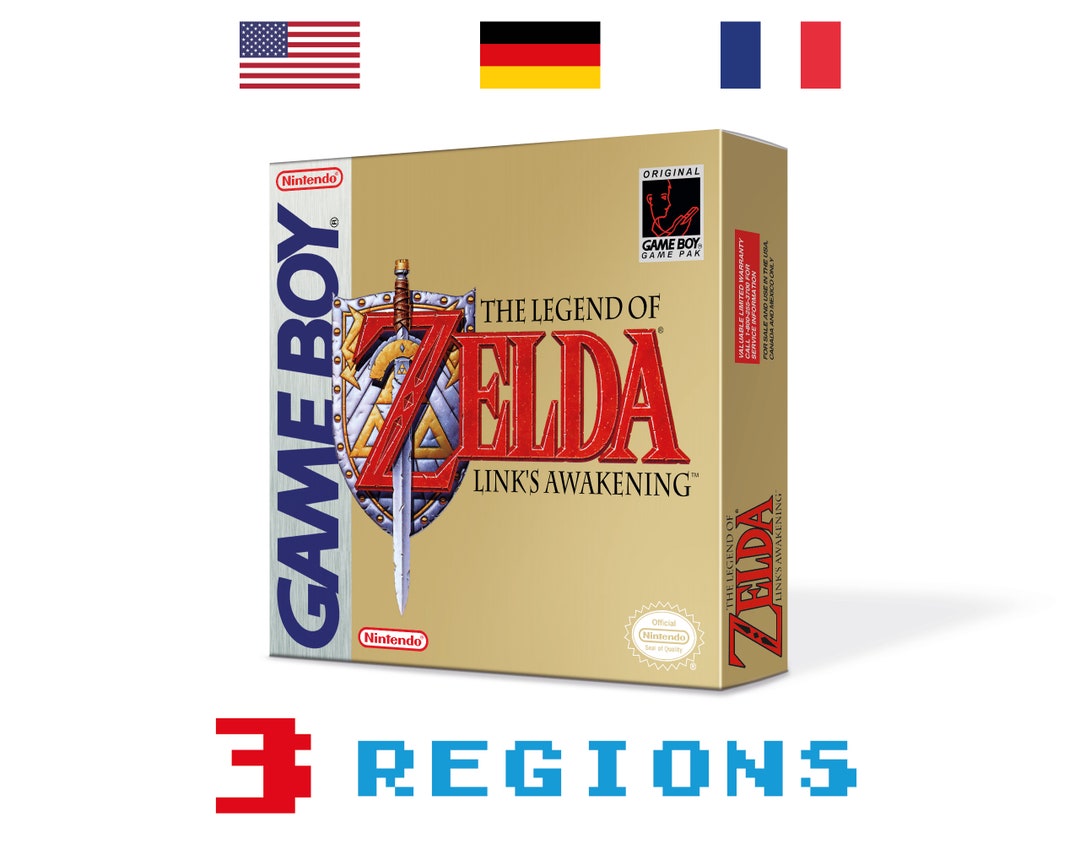 The Legend of Zelda Link's Awakening Box for Game Boy Nintendo 3 Regions HQ Inner Tray