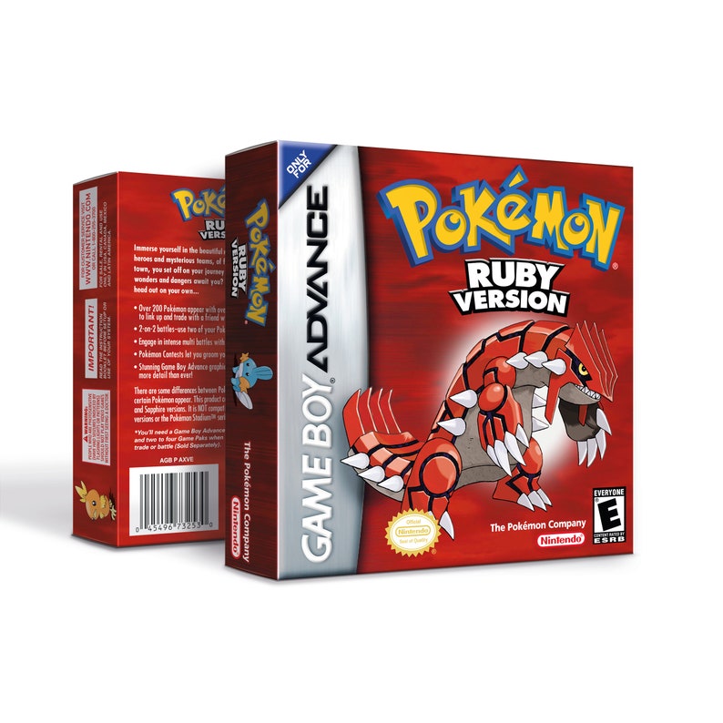 Pokemon Ruby Box for Game Boy Nintendo US Version HQ Inner Tray & Protector Case image 2