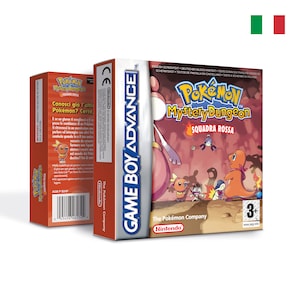 Pokemon Mystery Dungeon Red Rescue Team Box for Game Boy Nintendo 8 Regions HQ Inner Tray Protector Case Italian - PAL