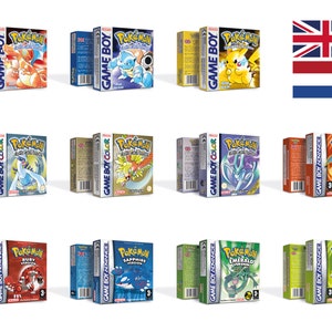 Pokemon 11 Versioni Scatole per Game Boy Nintendo 7 Regioni HQ Vassoi interni e custodie protettive English/Dutch - PAL