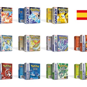 Pokemon 11 Versioni Scatole per Game Boy Nintendo 7 Regioni HQ Vassoi interni e custodie protettive Spanish - PAL