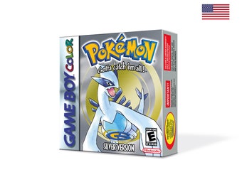 Pokemon Silver Boîte pour Game Boy Nintendo - US Version - HQ - Plateau intérieur et étui de protection