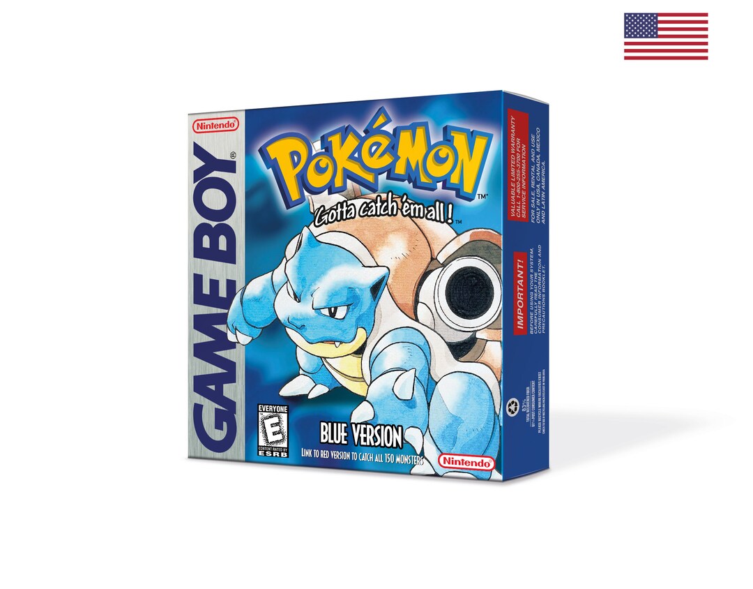 Pokemon Red Box for Game Boy Nintendo AUS Version HQ 