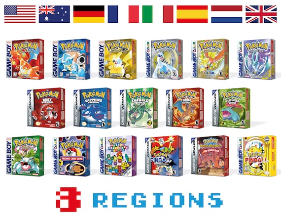 pokemon games and cards All Versions 17 Boxes for Game Boy Nintendo - 8 Regions - HQ - Inner Trays & Protector Cases First Partner Illustration Collection Pokemon Trading Card Game: 30th