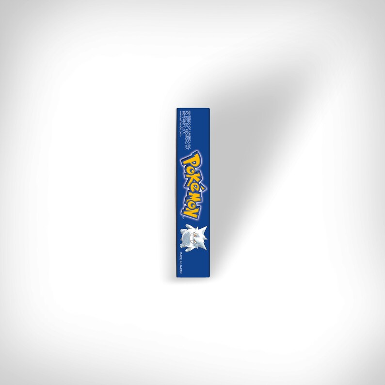 Pokemon Blue Box for Game Boy Nintendo US Version HQ Etsy
