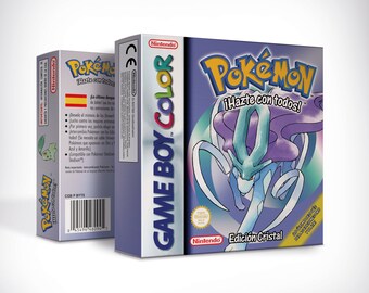 Pokemon Crystal Box for Game Boy Nintendo - 7 Regions - HQ - Inner