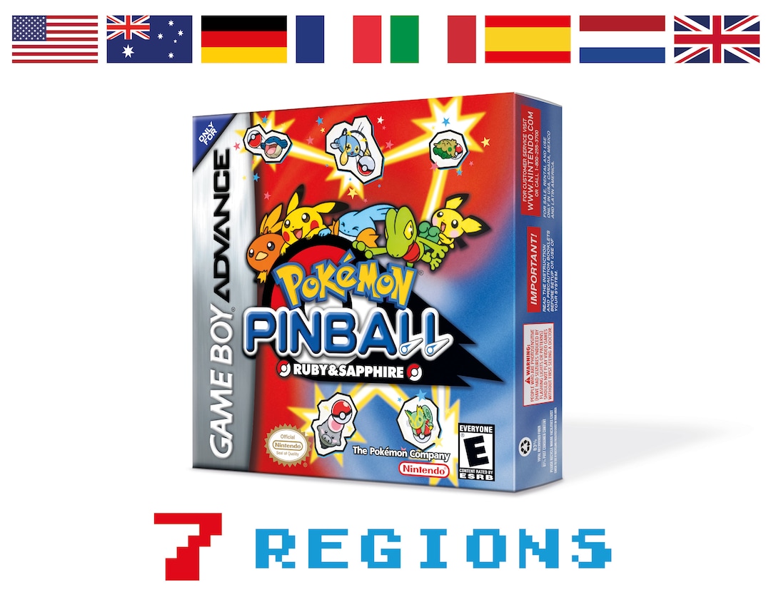 Pokemon Pinball Ruby & Sapphire Box for Game Boy Nintendo - 7