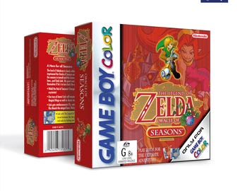 The Legend of Zelda Oracle of Seasons Box for Game Boy Nintendo