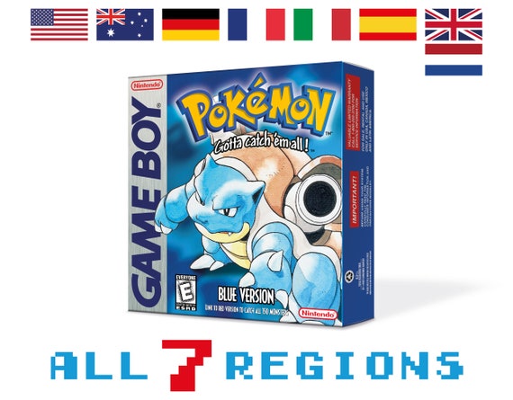 Pokemon Blue Game Boy Box – Original Nintendo Case ONLY (No Game)