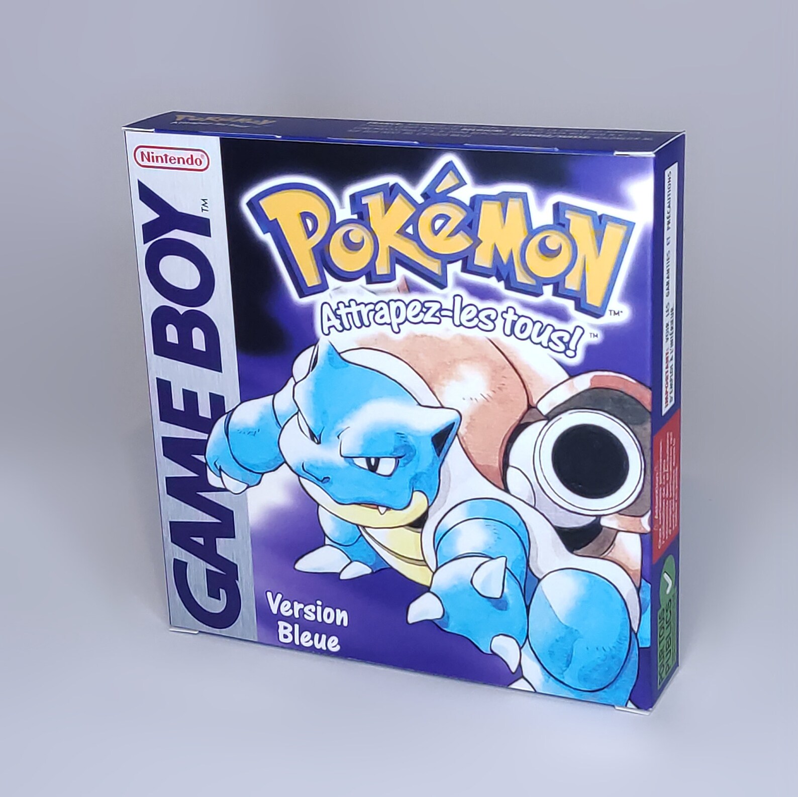 Pokemon Blue Reproduction Replacement Box for Game Boy Etsy