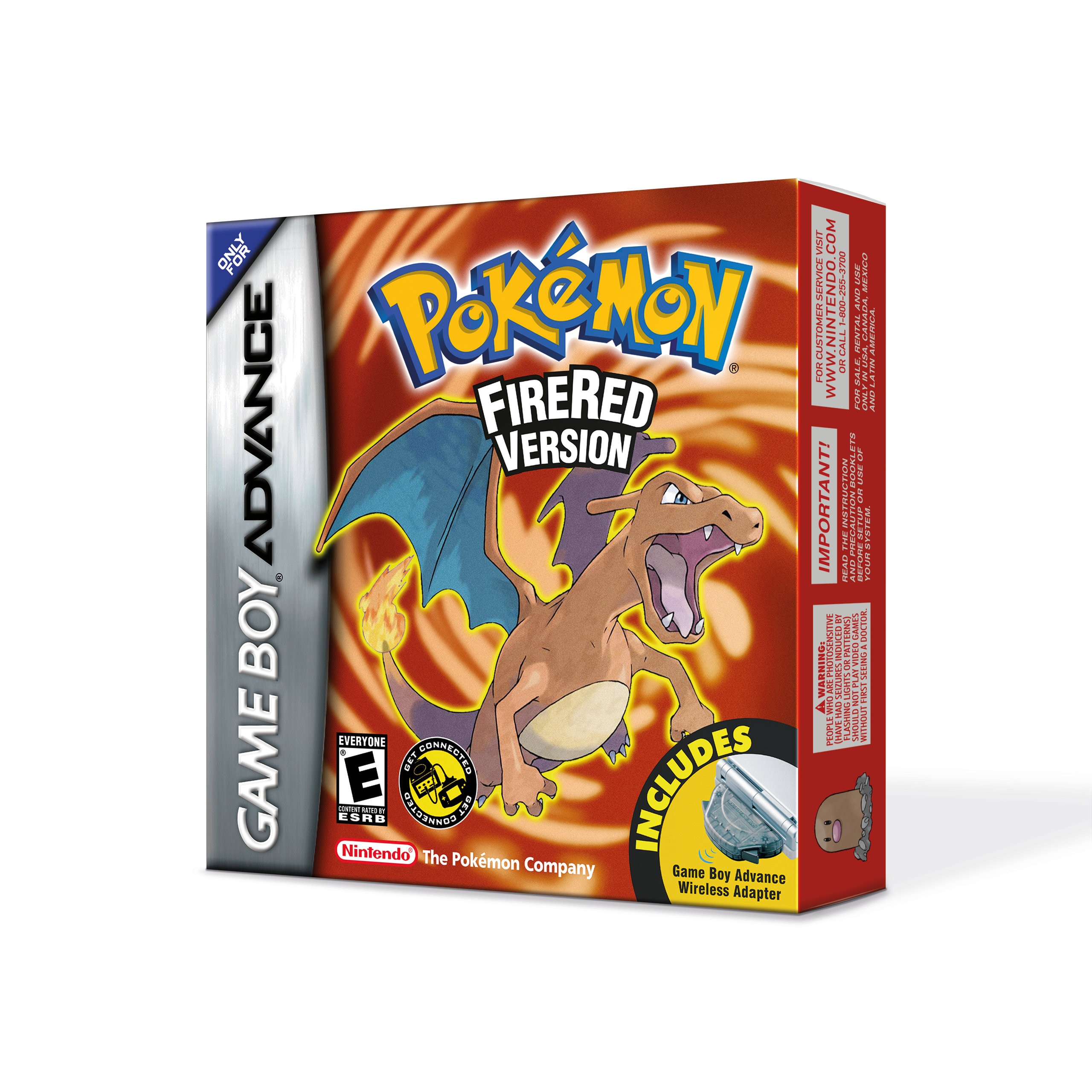 Pokemon Firered Box for Game Boy Nintendo US Etsy