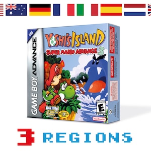 Super Mario Advance 3 - Yoshi's Island Box for Game Boy Nintendo - 3 Regions - HQ - Inner Tray & Protector Case