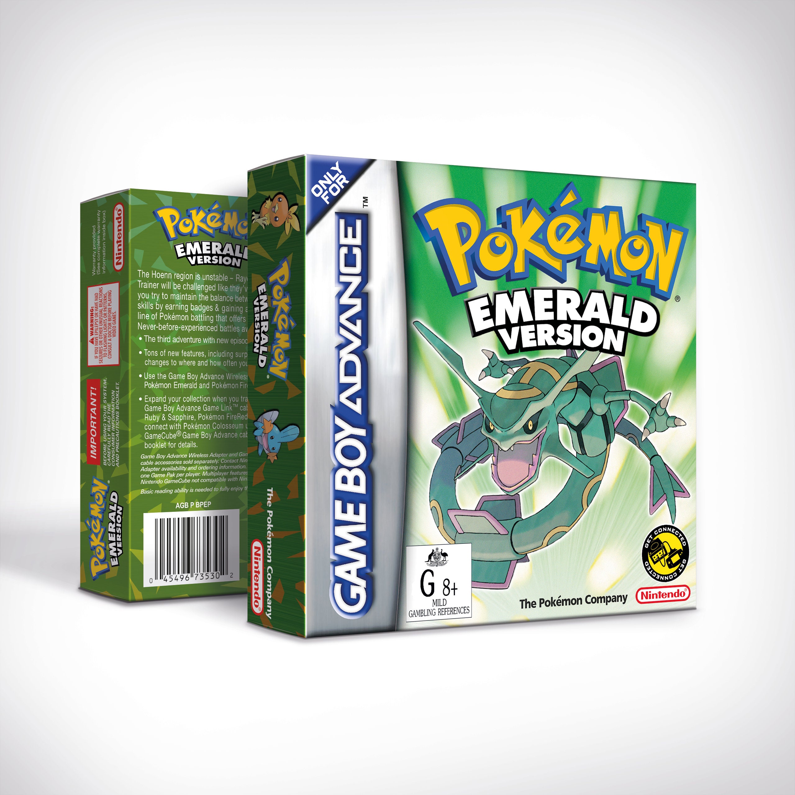 Video Game Console Card, Pokemon Emerald Box