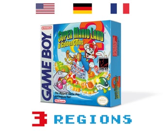 Super Mario Land 2: 6 Golden Coins Ersatzbox für Game Boy Nintendo - 3 Regionen - HQ - Innenschale & Schutzhülle