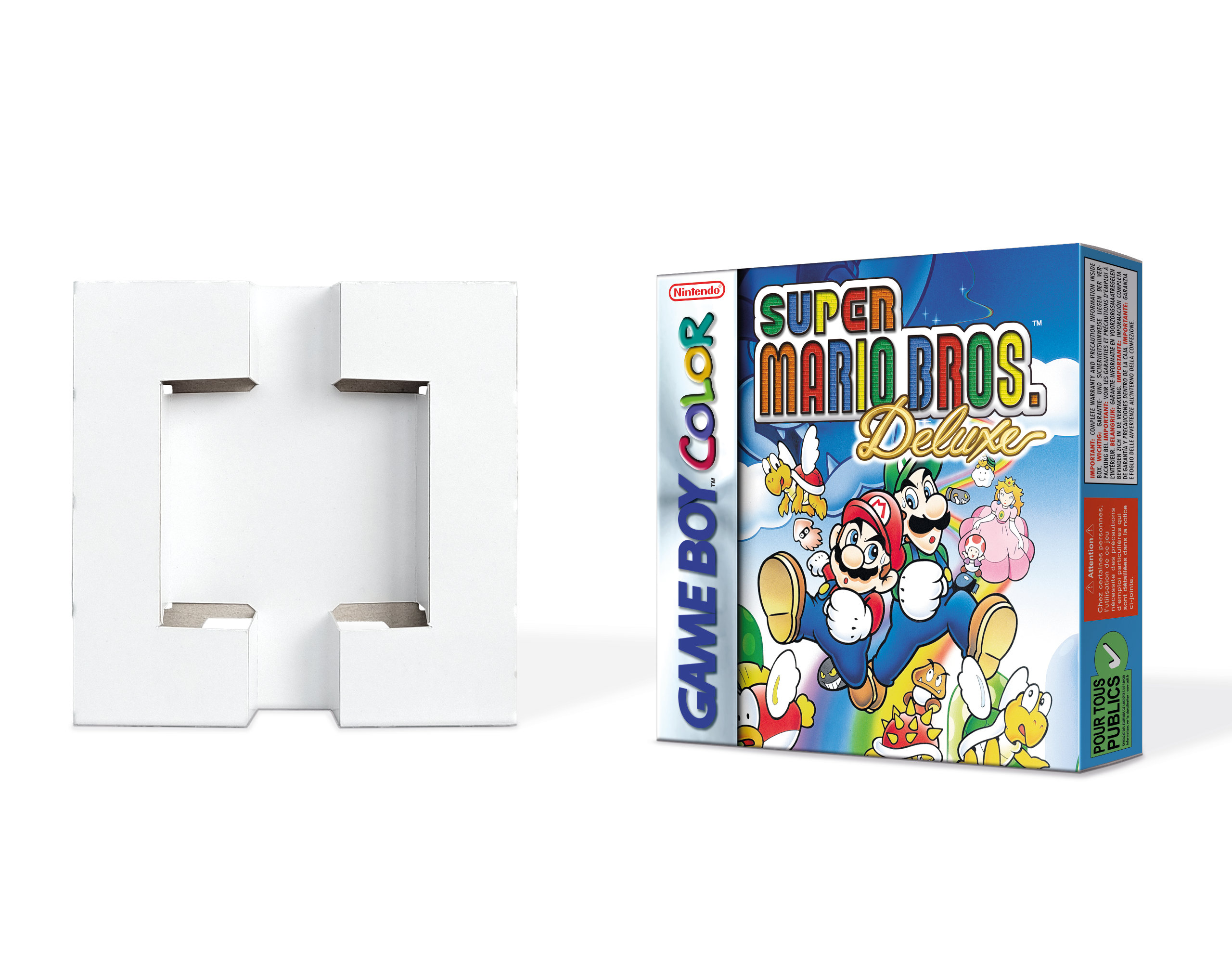 Super Mario Bros. Deluxe Box for Game Boy Nintendo - 3 Regions