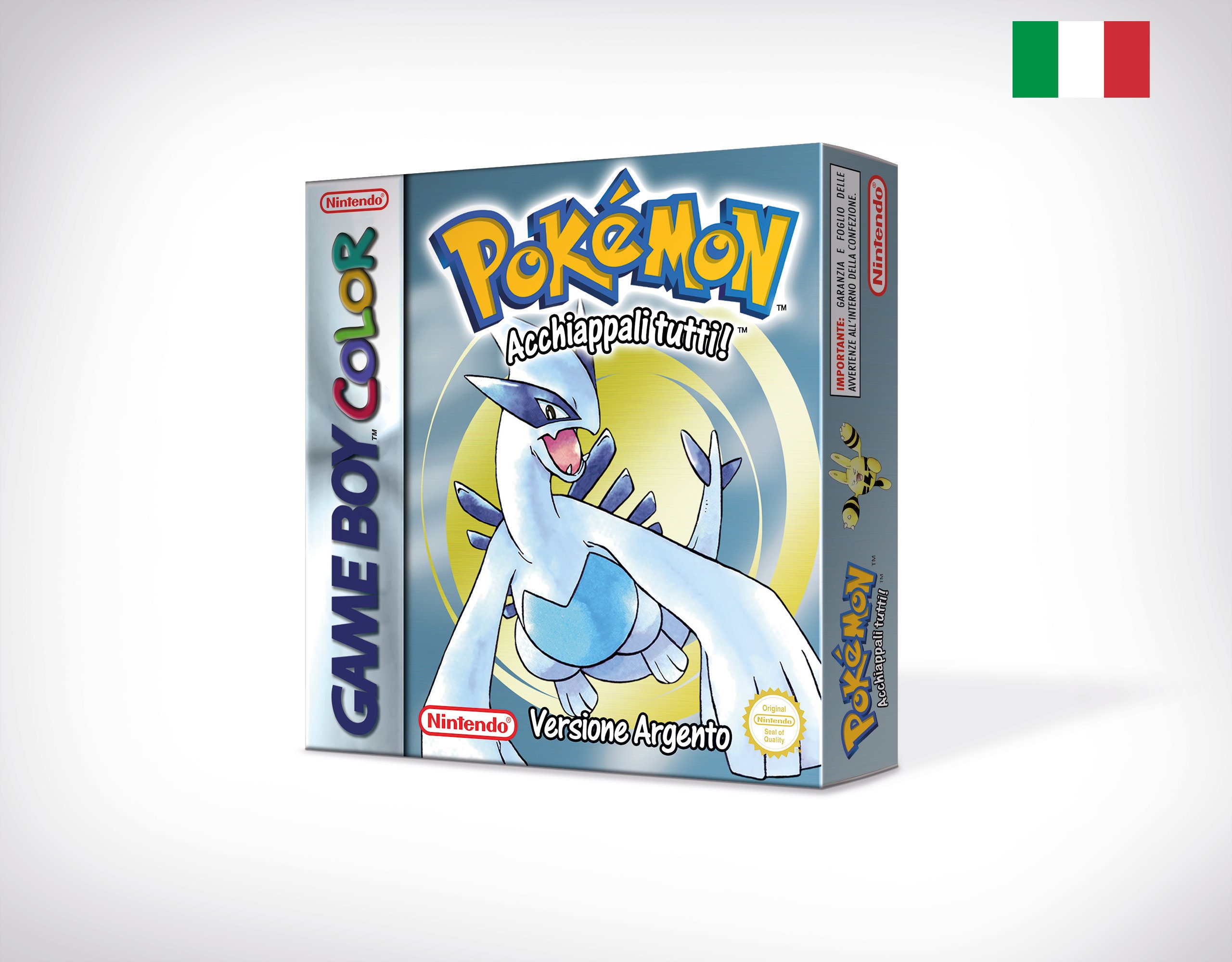 Pokémon version argento ITA版　正規品 Pokemon Argento Box for Game Boy Nintendo - IT Version - HQ
